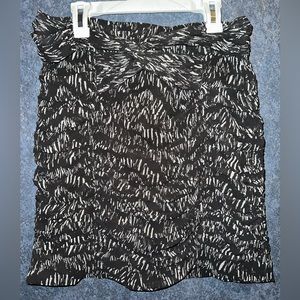 Charcoal gray high waisted mini skirt